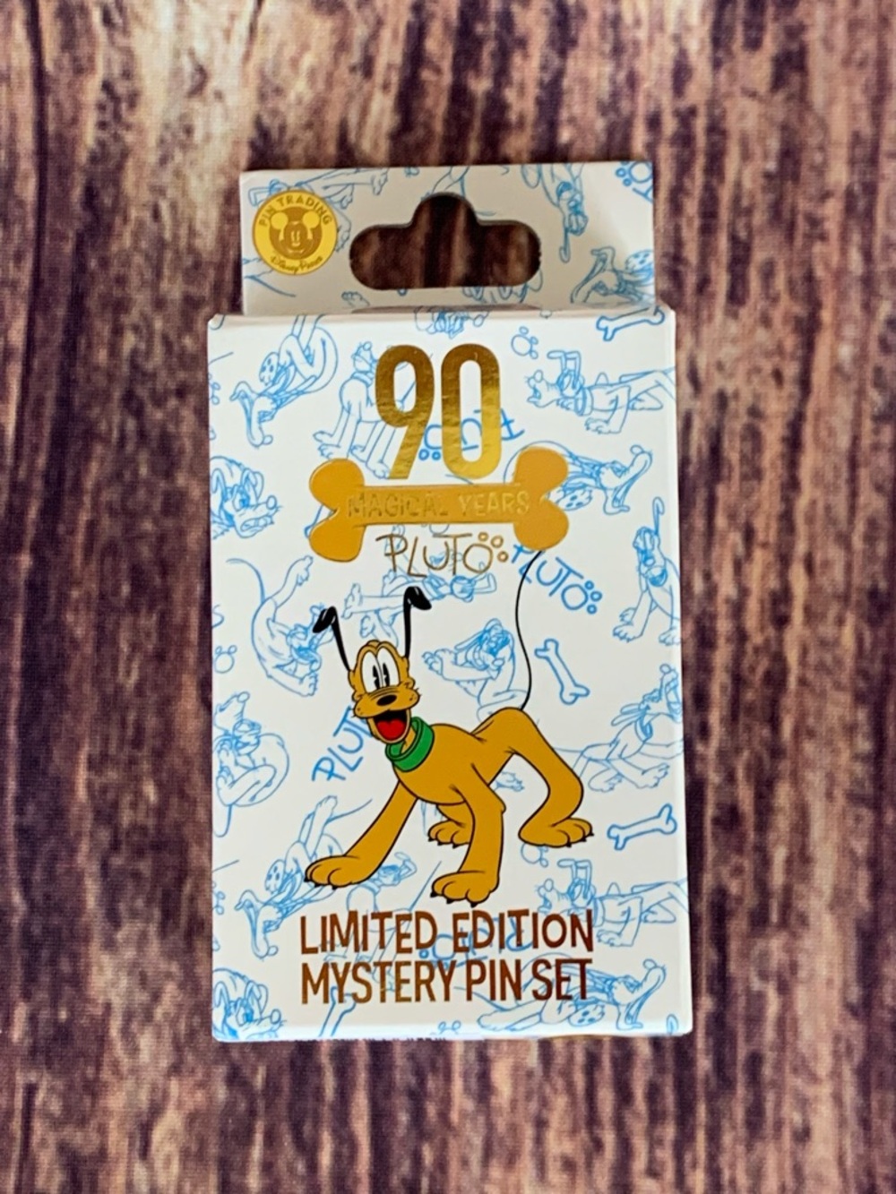 Disney Limited Edition 90 Magical Years Pluto Mystery Open Pin Set - Pin Trading